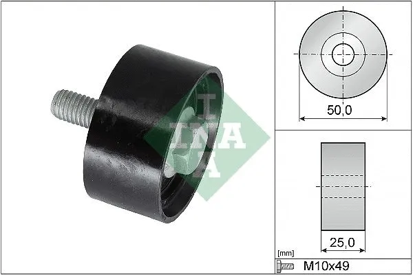Deflection/Guide Pulley, timing belt (FI27850)
