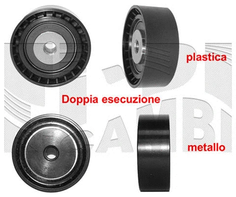 Deflection/Guide Pulley, V-ribbed belt (FI12970)