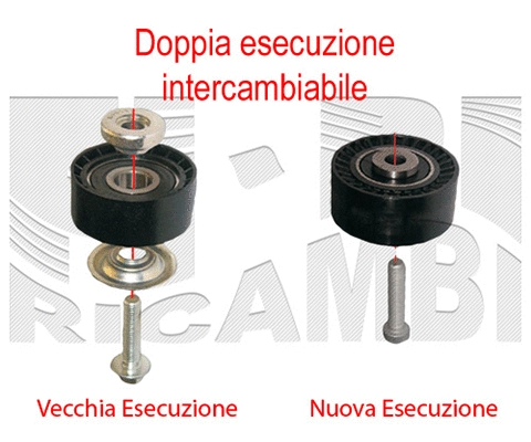 Deflection/Guide Pulley, V-ribbed belt (FI8020)