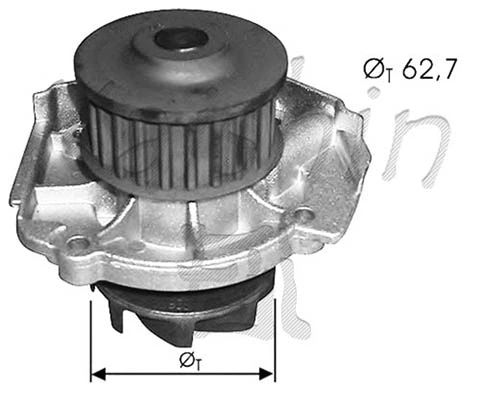 Water Pump, engine cooling (WPK373)