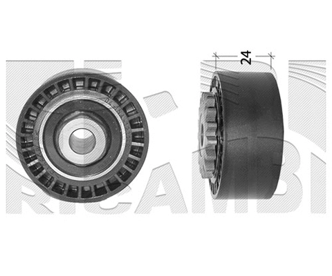Tensioner Pulley, V-ribbed belt (FI5840)