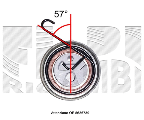Tensioner Pulley, timing belt (FI11770)