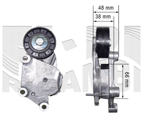 Deflection/Guide Pulley, V-ribbed belt (88002)