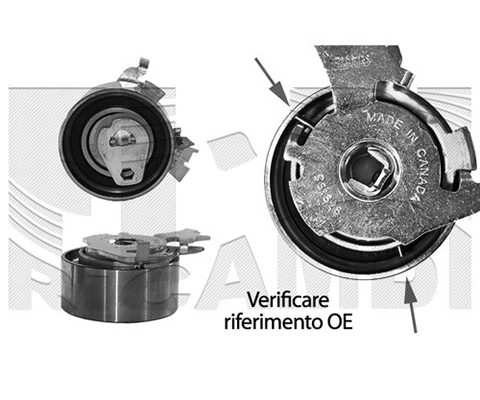 Tensioner Pulley, timing belt (16268)