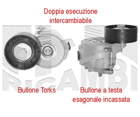 Belt Tensioner, V-ribbed belt (77469)