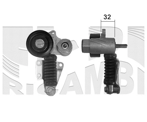 Belt Tensioner, V-ribbed belt (66366)