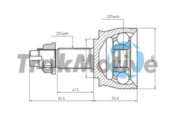 Joint Kit, drive shaft (G400820)