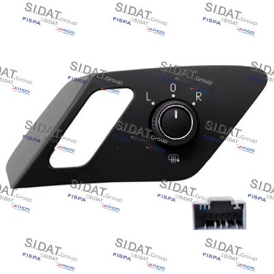 Switch, exterior rearview mirror adjustment (F40951A2)