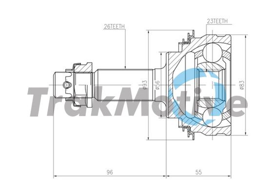 Joint Kit, drive shaft (G400816)