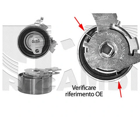 Tensioner Pulley, timing belt (A05132)