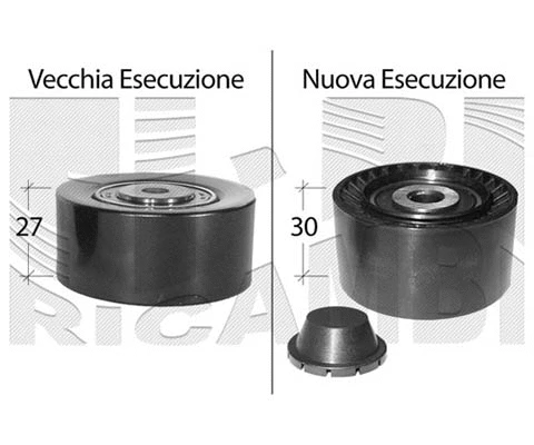 Deflection/Guide Pulley, V-ribbed belt (A04912)