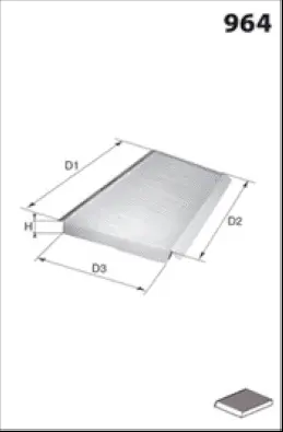 Filter, cabin air (HB521C)