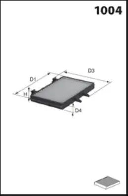 Filter, cabin air (HB345)