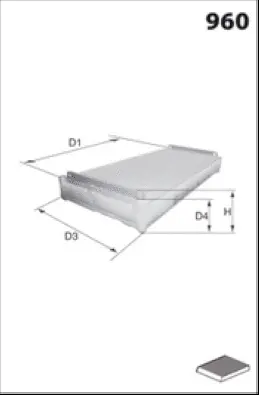 Filter, cabin air (HB134C)