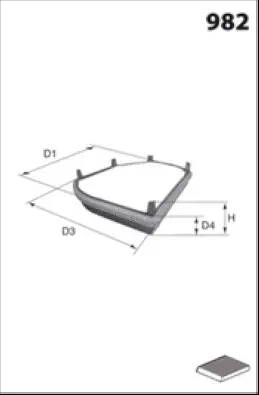 Filter, cabin air (HB129)