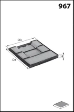 Filter, cabin air (HB319)