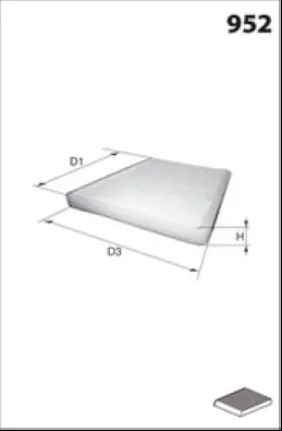 Filter, cabin air (HB162)