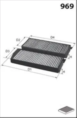 Filter, cabin air (HB360)