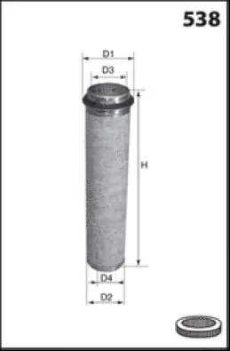 Secondary Air Filter (R166)
