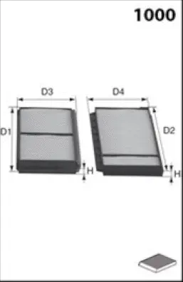 Filter, cabin air (HB329)