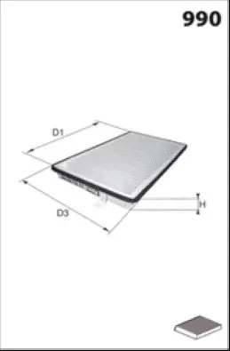Filter, cabin air (HB203)