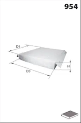 Filter, cabin air (HB282)