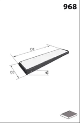 Filter, cabin air (HB358)