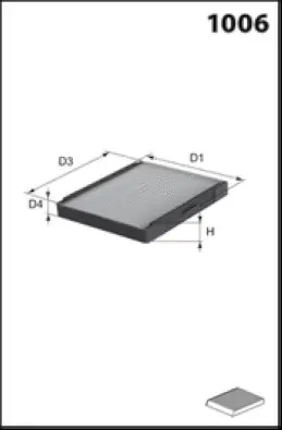 Filter, cabin air (HB720)