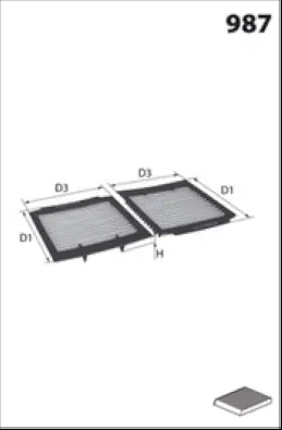 Filter, cabin air (HB201)