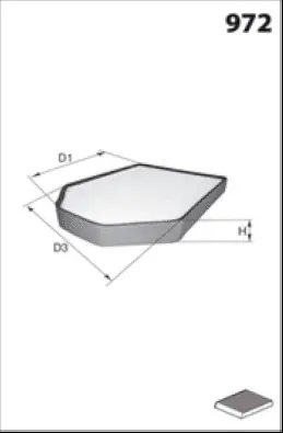 Filter, cabin air (HB325C)