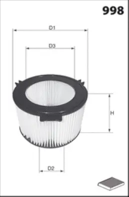 Filter, cabin air (HB298)
