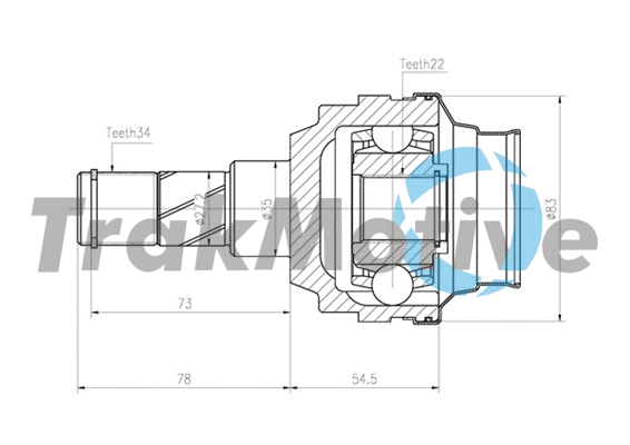 Joint Kit, drive shaft (45-9137)