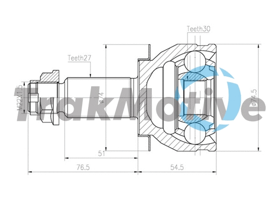 Joint Kit, drive shaft (40-0825)