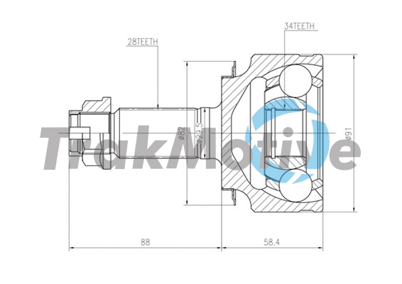 Joint Kit, drive shaft (40-0812)