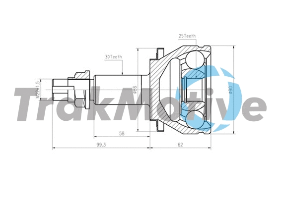 Joint Kit, drive shaft (40-0828)