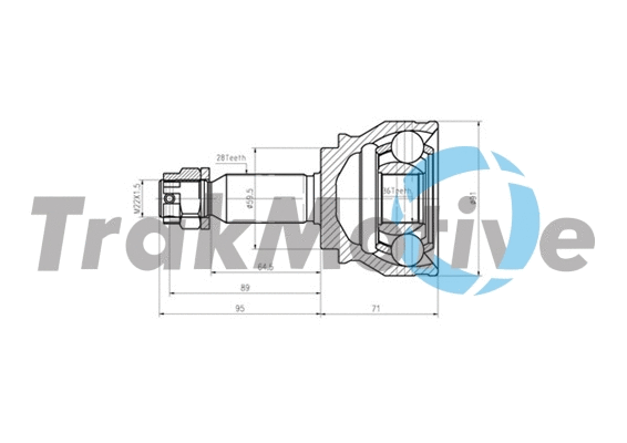 Joint Kit, drive shaft (40-0822)
