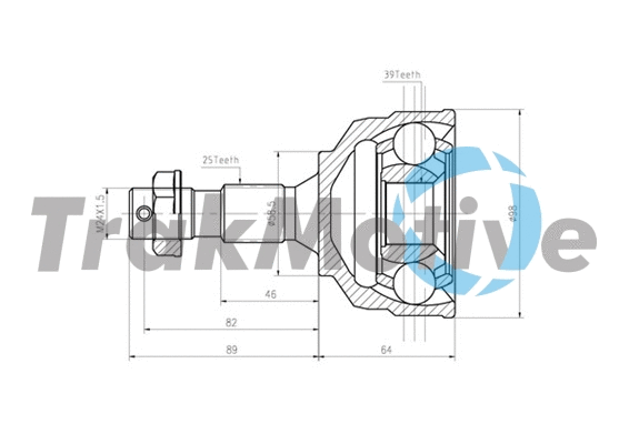 Joint Kit, drive shaft (40-0824)