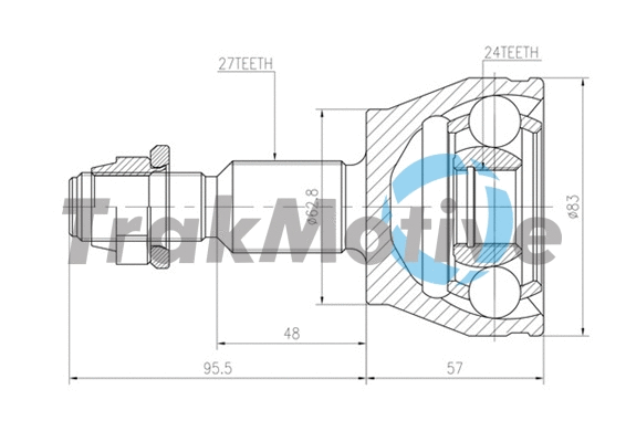 Joint Kit, drive shaft (40-0802)