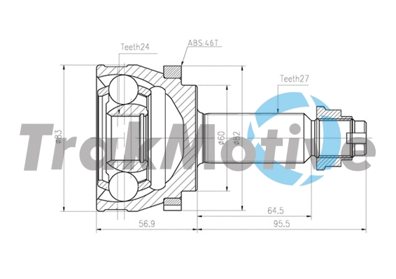 Joint Kit, drive shaft (40-0836)