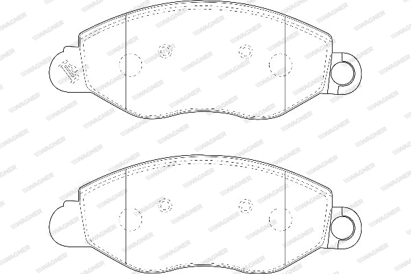Brake Pad Set, disc brake (WBP23840A)