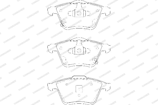 Brake Pad Set, disc brake (WBP24002A)