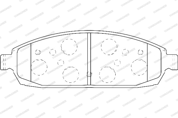 Brake Pad Set, disc brake (WBP24250A)