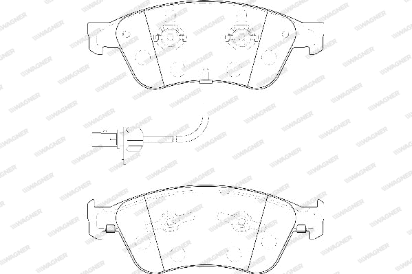 Brake Pad Set, disc brake (WBP23885A)