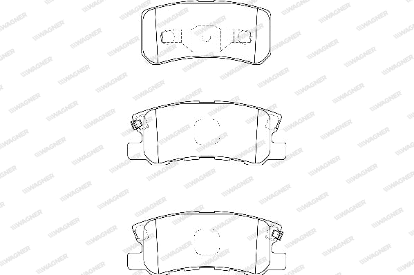 Brake Pad Set, disc brake (WBP23582B)
