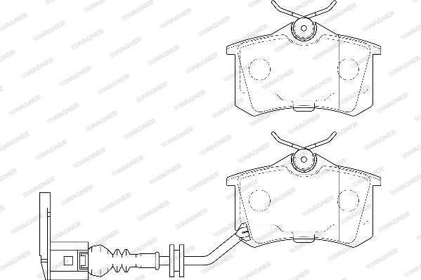 Brake Pad Set, disc brake (WBP20961F)