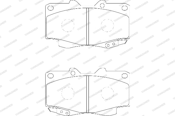 Brake Pad Set, disc brake (WBP21680A)