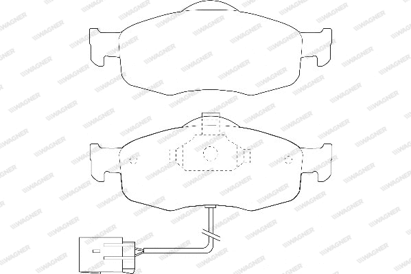 Brake Pad Set, disc brake (WBP21395A)