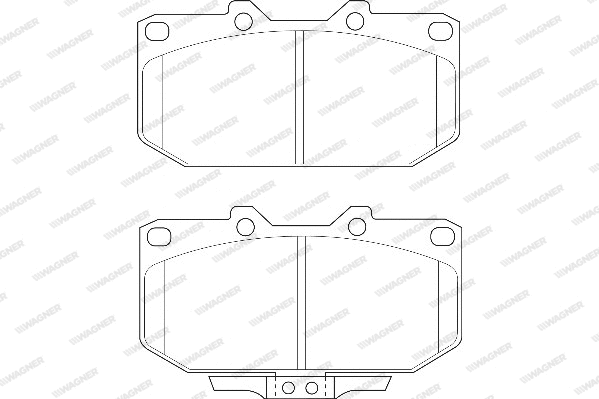 Brake Pad Set, disc brake (WBP21307A)