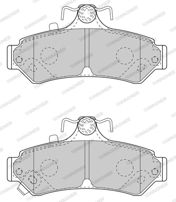 Brake Pad Set, disc brake (WBP80005A)
