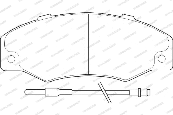 Brake Pad Set, disc brake (WBP21016A)